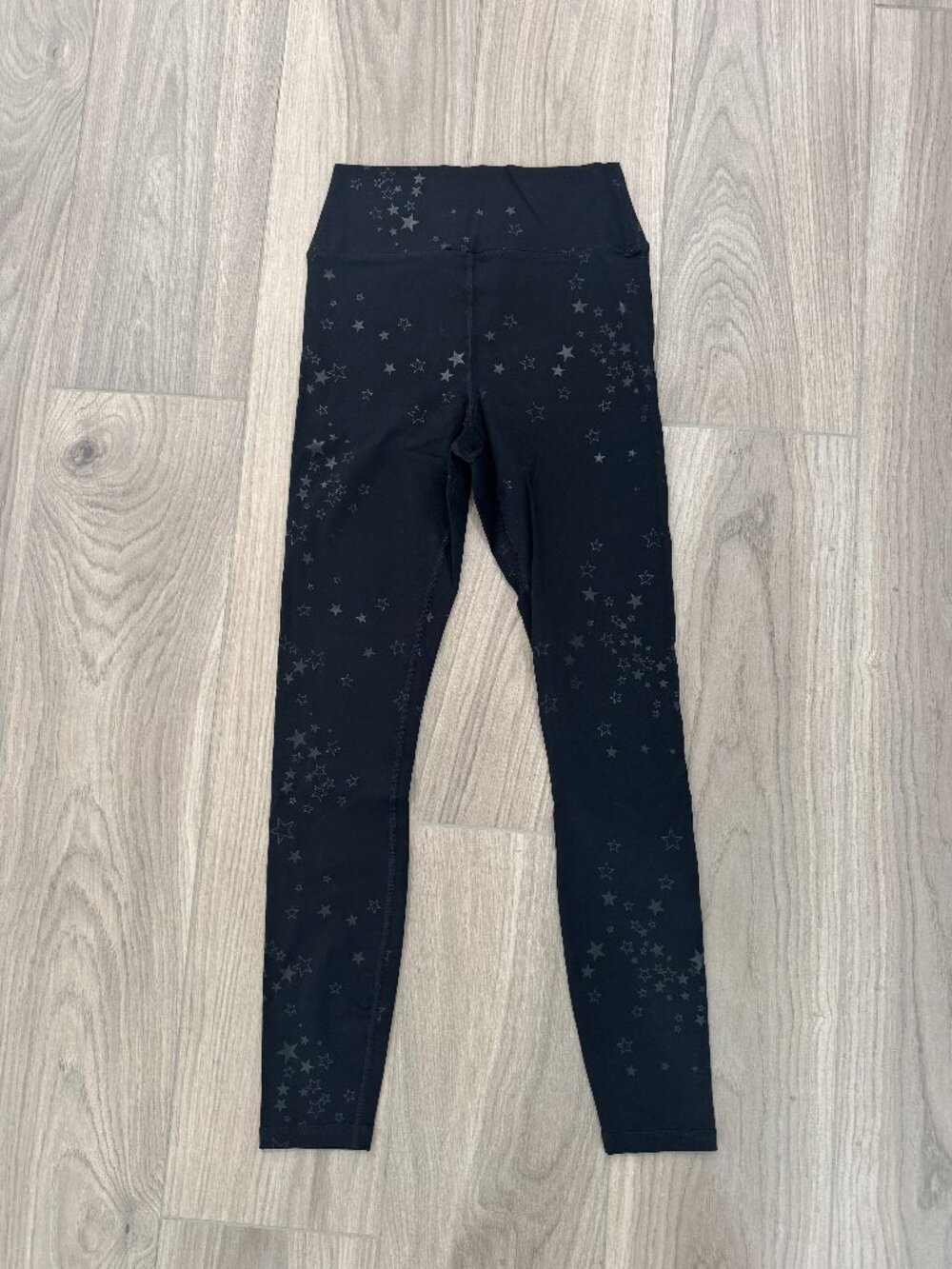 Spiritual Gangster black on black star leggings